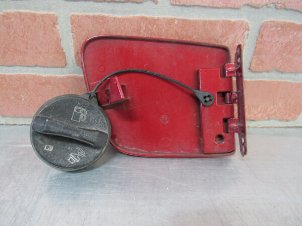 2008 Corvette C6 Fuel Door Lid Red  w/ cap - Image 5