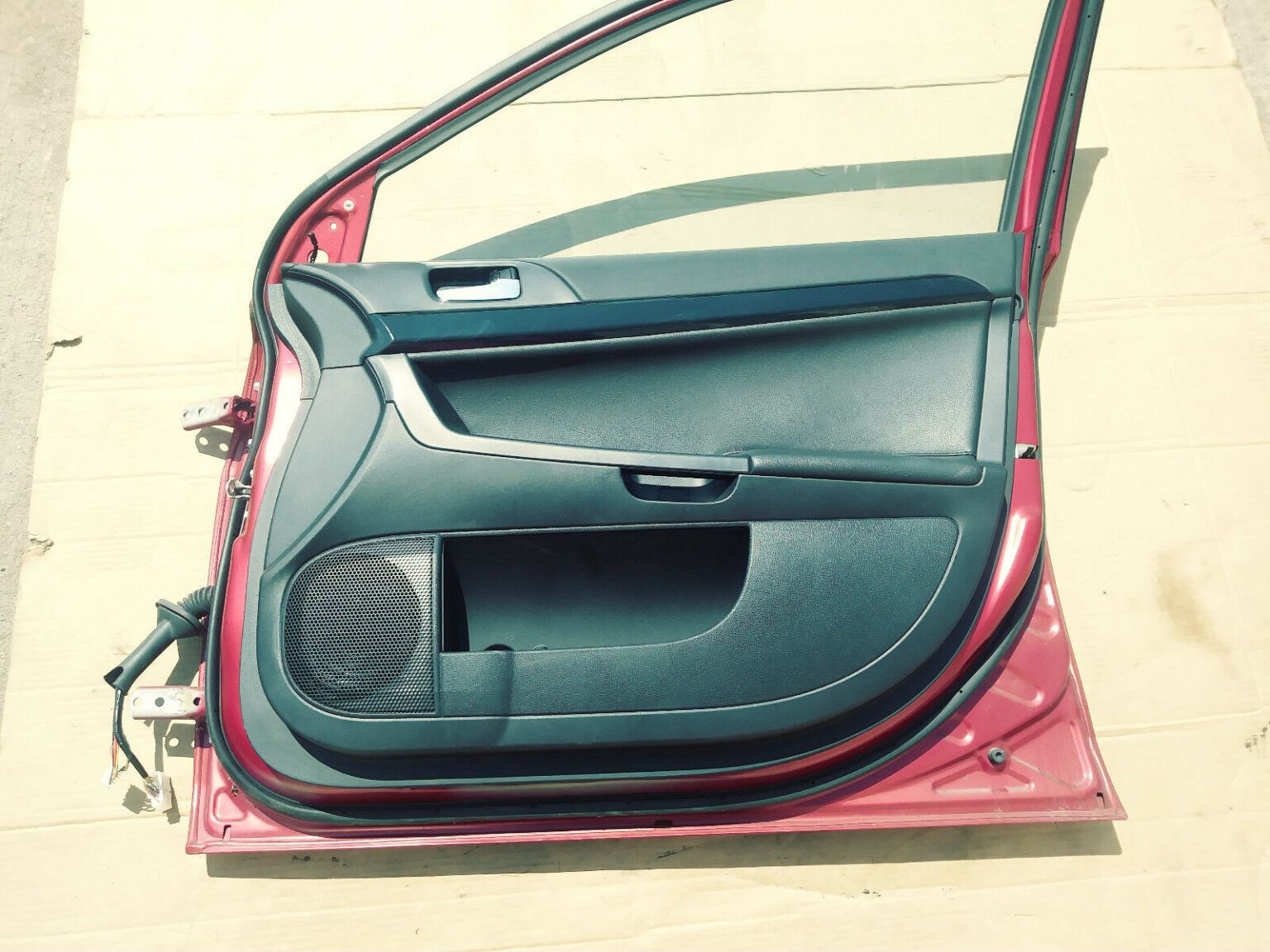 Mitsubishi Lancer Evo X Front Passenger Door Complete Evolution 10 red