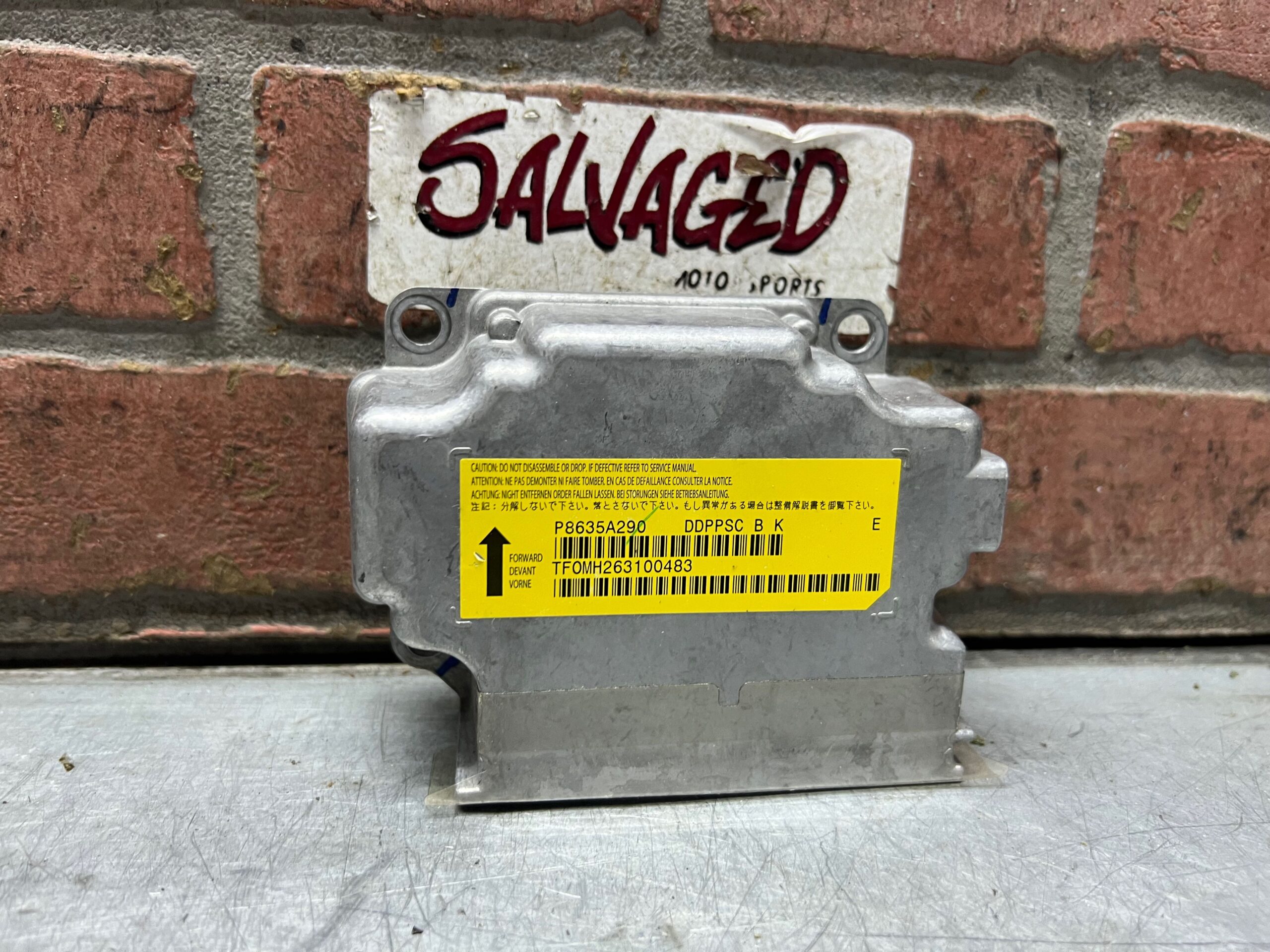 2012 Mitsubishi Evolution X Evo 10 Airbag Air Bag Control Module P8635A290