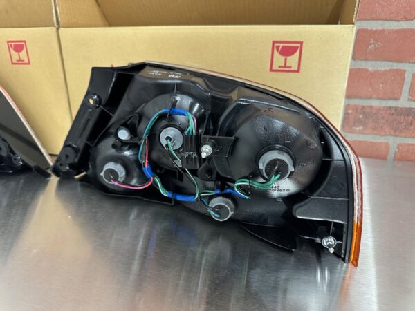 03-06 Mitsubishi EVO 9 JDM Tail Lights OEM Evo 8 Evolution CT9A Black Chrome - Image 8