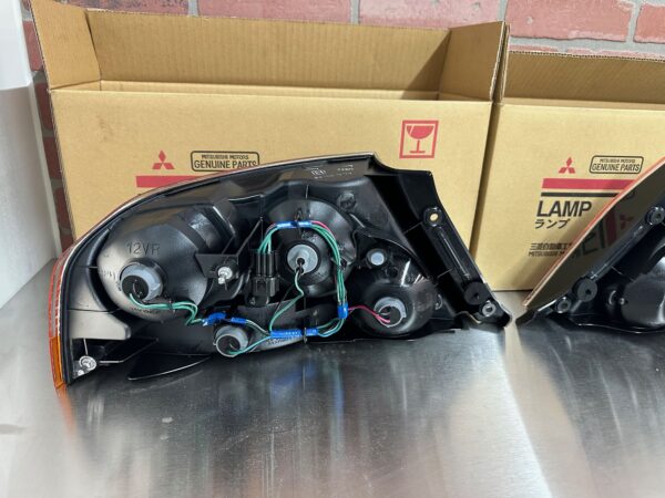 03-06 Mitsubishi EVO 9 JDM Tail Lights OEM Evo 8 Evolution CT9A Black Chrome - Image 9