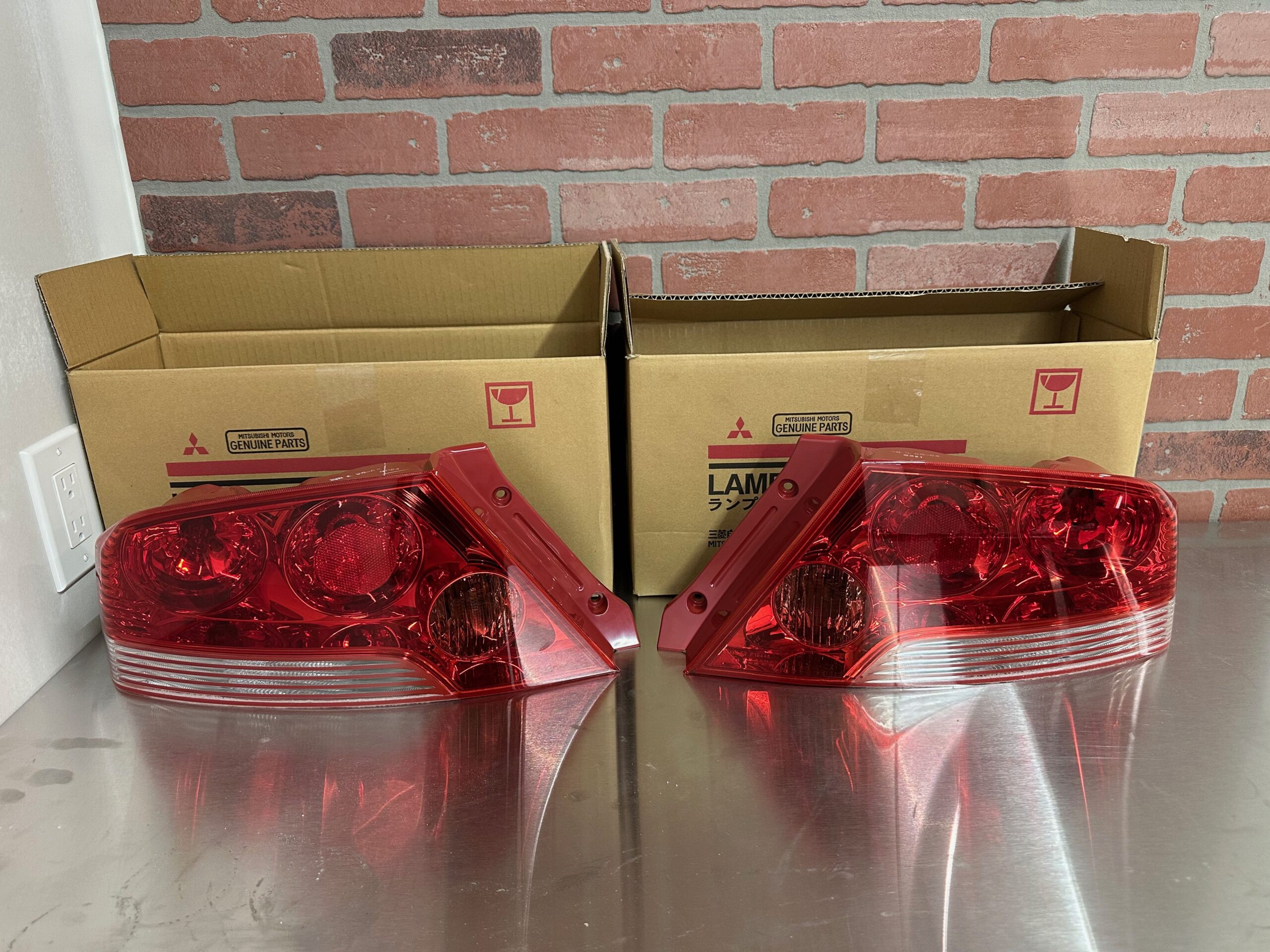 01-06 Lancer Evolution Evo 7 Ⅶ CT9A Genuine RED Tail Lights Lamps Evo 8 9 JDM