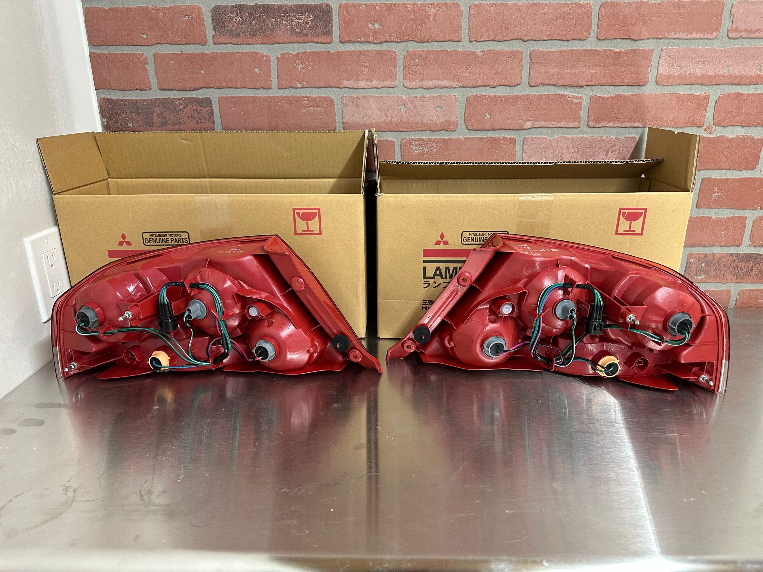 01-06 Lancer Evolution Evo 7 Ⅶ CT9A Genuine RED Tail Lights Lamps Evo 8 9 JDM - Image 7