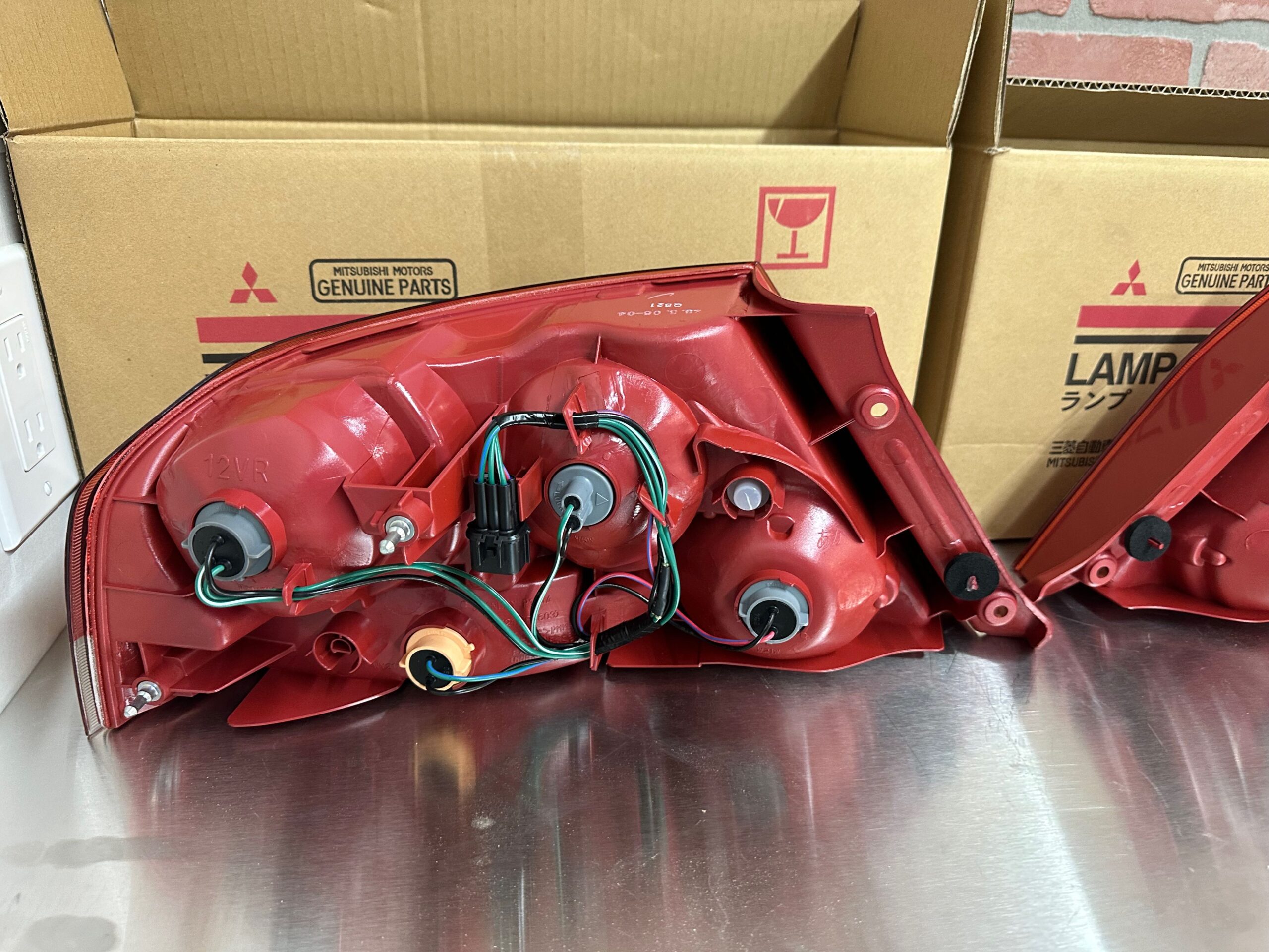 01-06 Lancer Evolution Evo 7 Ⅶ CT9A Genuine RED Tail Lights Lamps Evo 8 9 JDM - Image 9