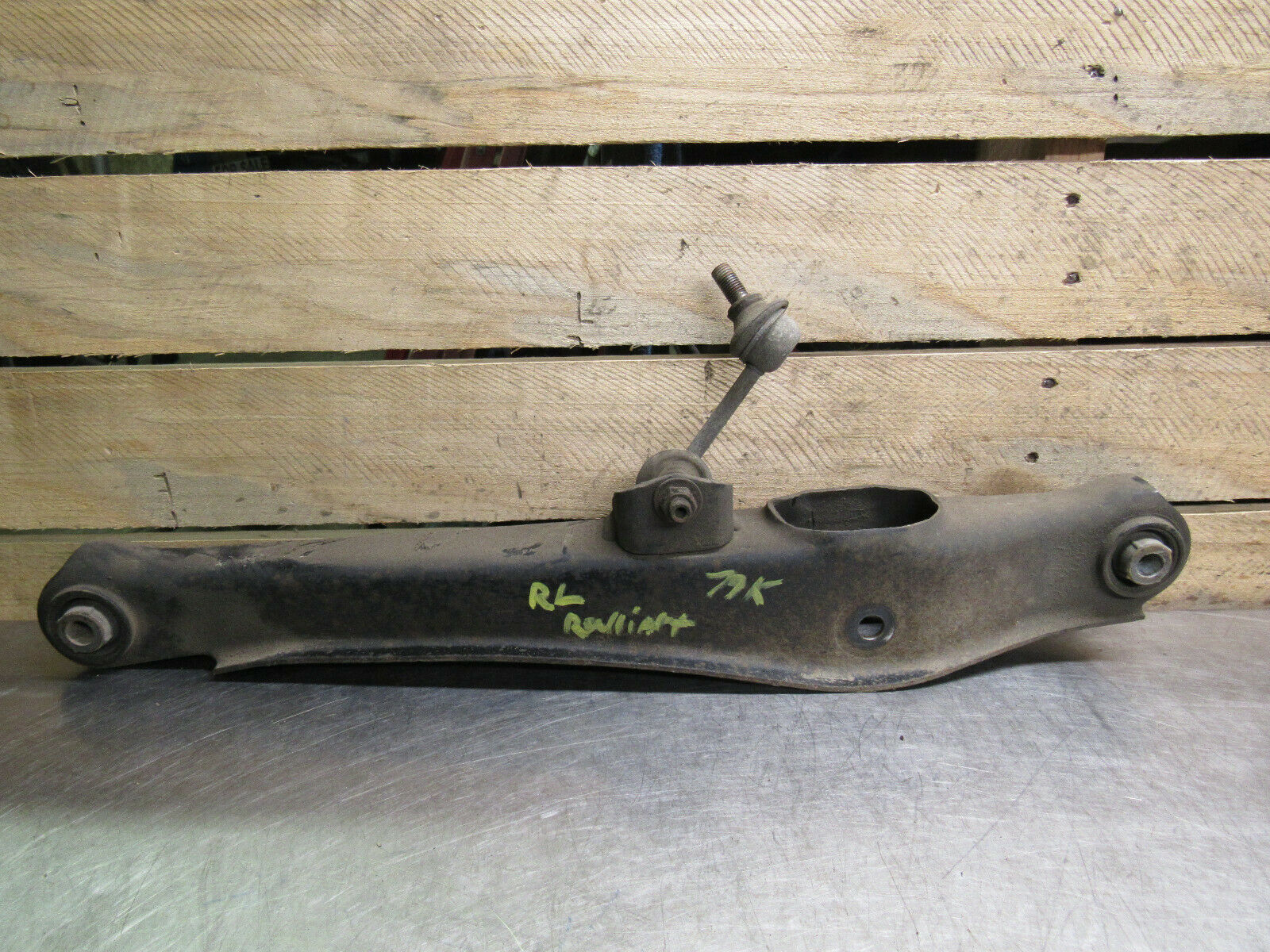 2010 MITSUBISHI RALLIART REAR LEFT DRIVER UPPER LOWER CONTROL ARM SET - Image 4