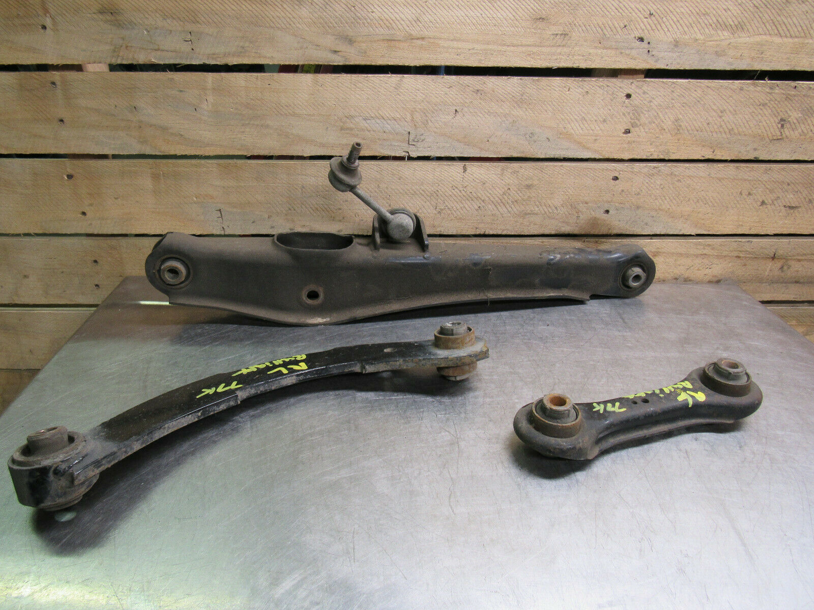 2010 MITSUBISHI RALLIART REAR LEFT DRIVER UPPER LOWER CONTROL ARM SET