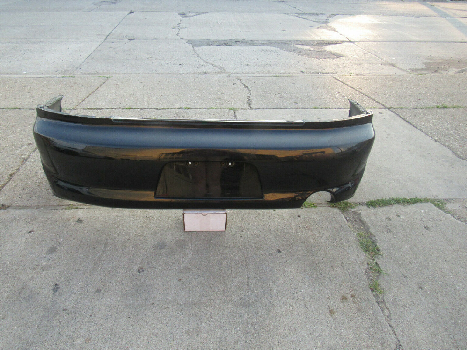 03-05 MITSUBISHI LANCER EVOLUTION 8 OEM BLACK REAR BUMPER COVER EVO8 ...