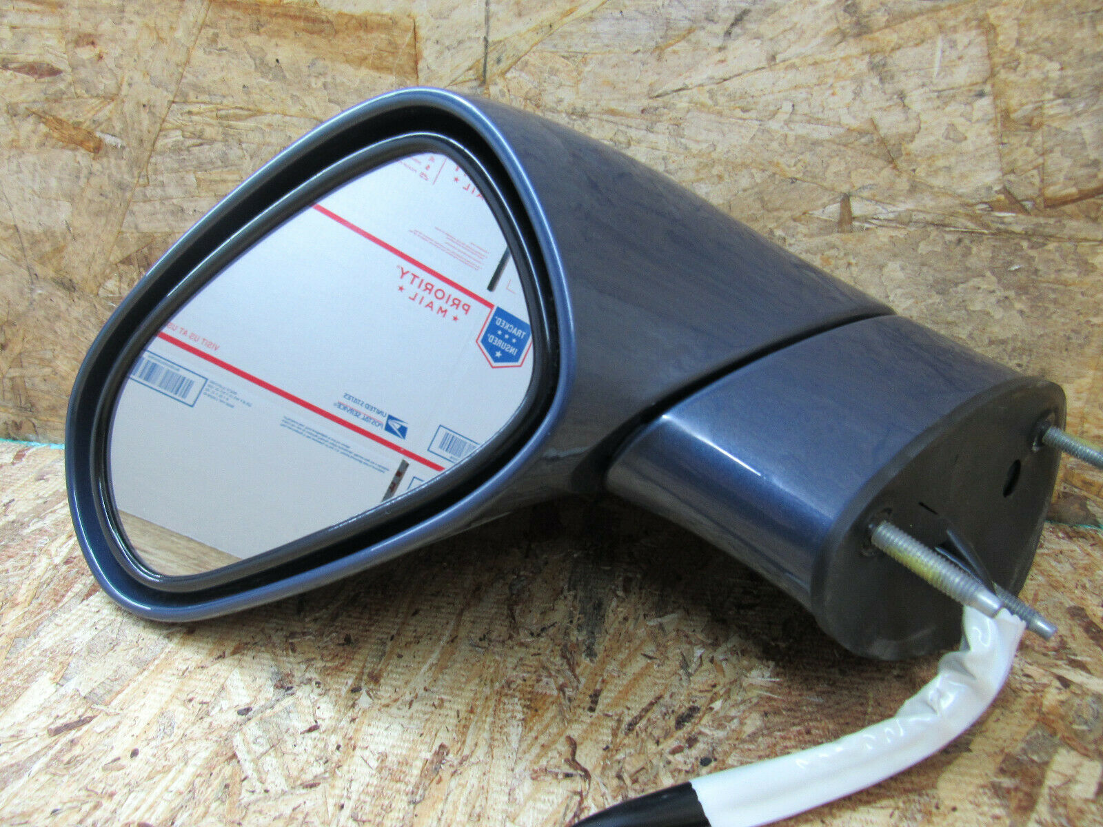 06-13 C6 LH Driver Door Rear View Mirror Power w/Light Sensitive sonic Blue - Image 3