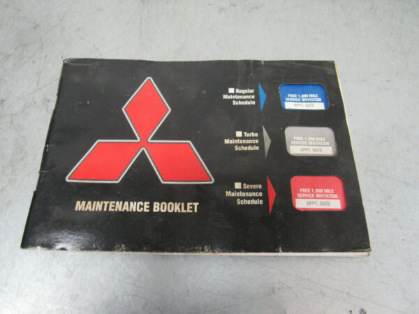 1997 MITSUBISHI 3000GT SL VR4 OWNER'S MANUAL WITH CASE OEM - Image 8
