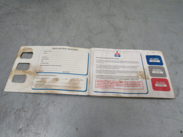 1997 MITSUBISHI 3000GT SL VR4 OWNER'S MANUAL WITH CASE OEM - Image 9